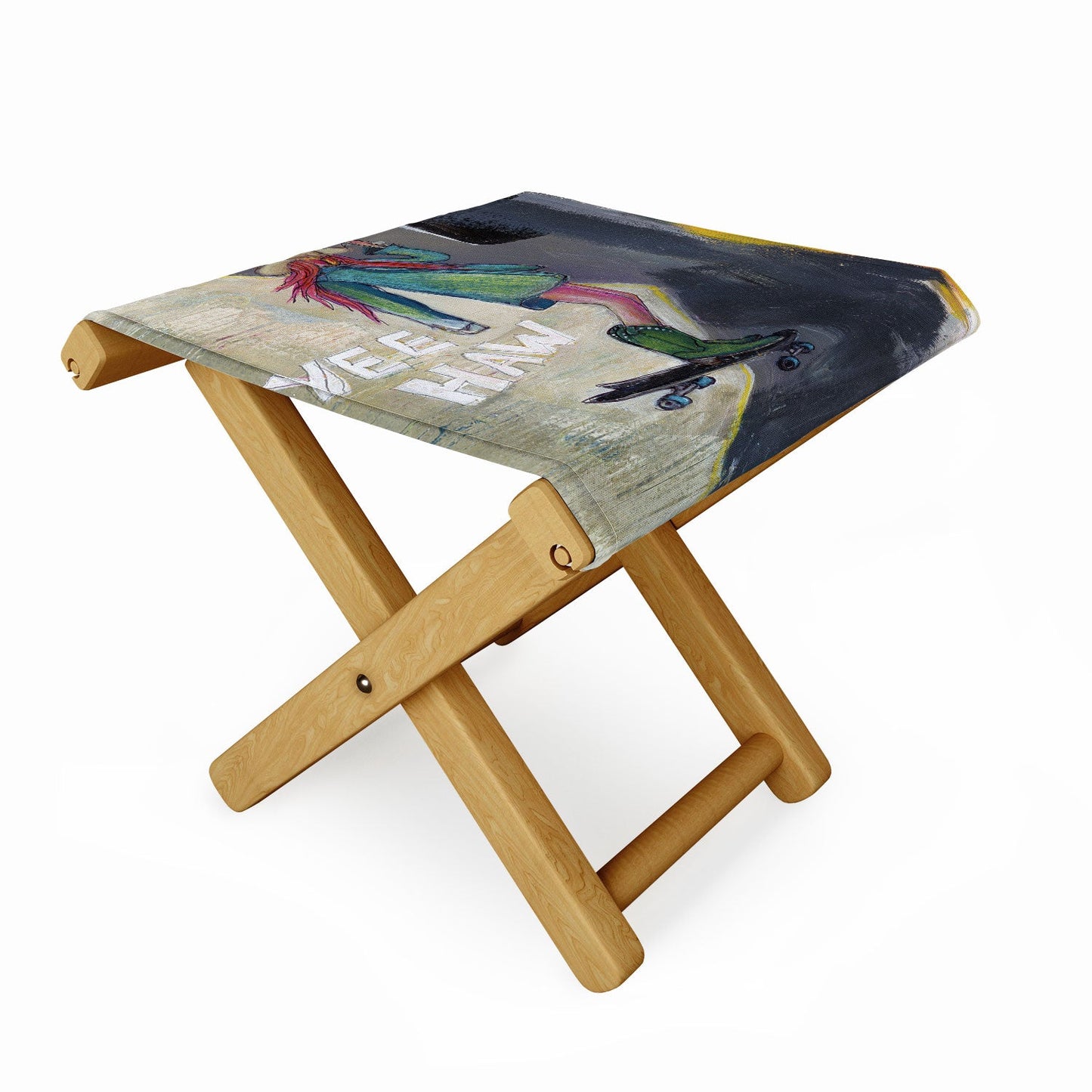 Sophia Buddenhagen Yee Haw Cowgirl Skater Folding Stool