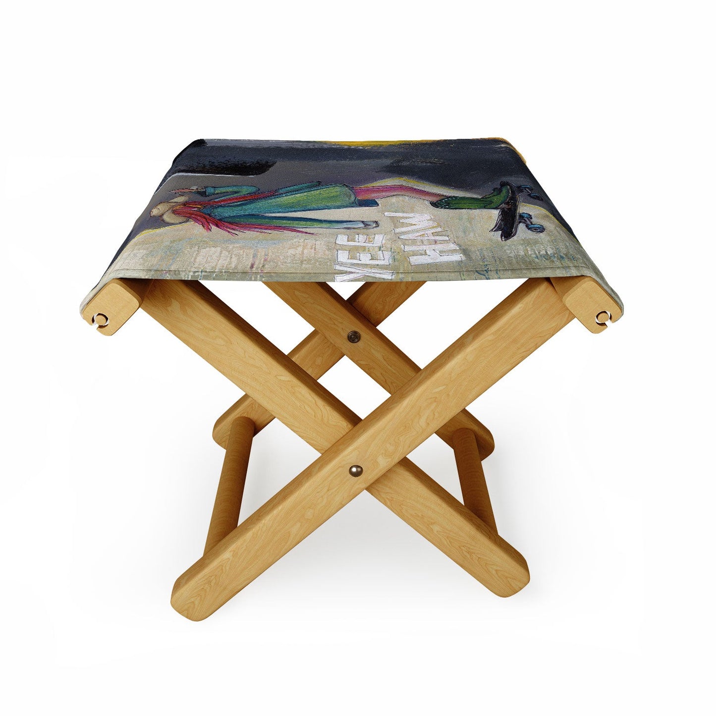 Sophia Buddenhagen Yee Haw Cowgirl Skater Folding Stool