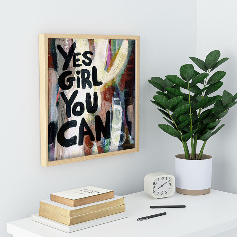 Sophia Buddenhagen Yes Girl You Can Recessed Framing Square