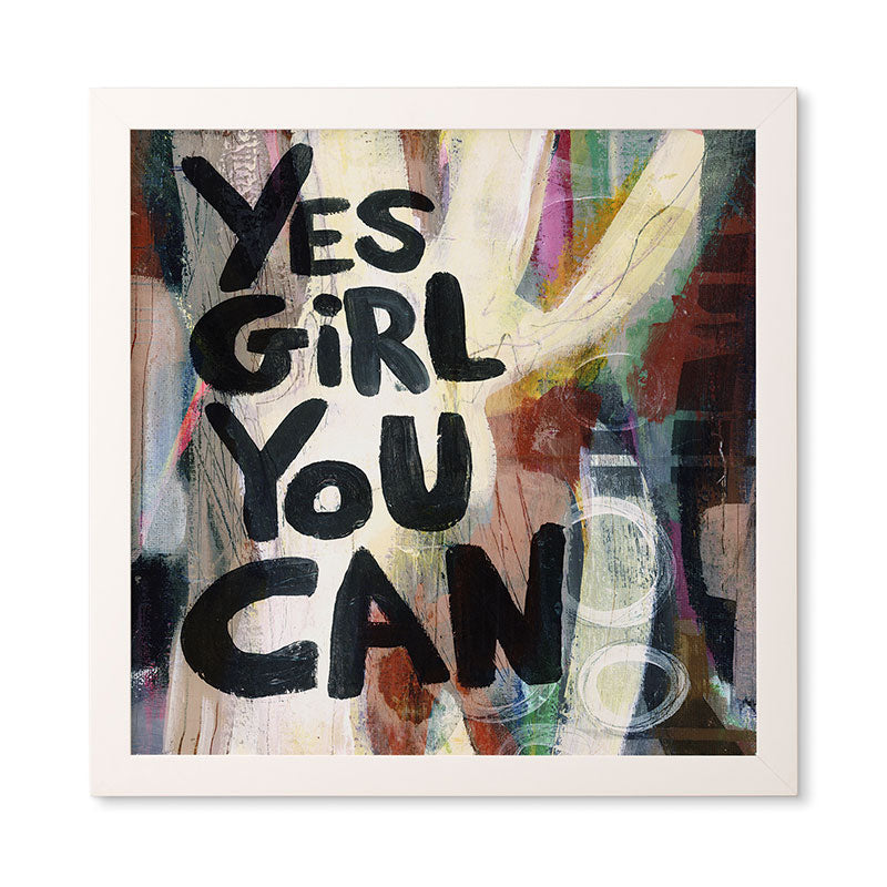 Sophia Buddenhagen Yes Girl You Can Framed Wall Art