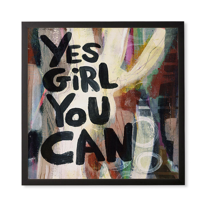Sophia Buddenhagen Yes Girl You Can Framed Wall Art