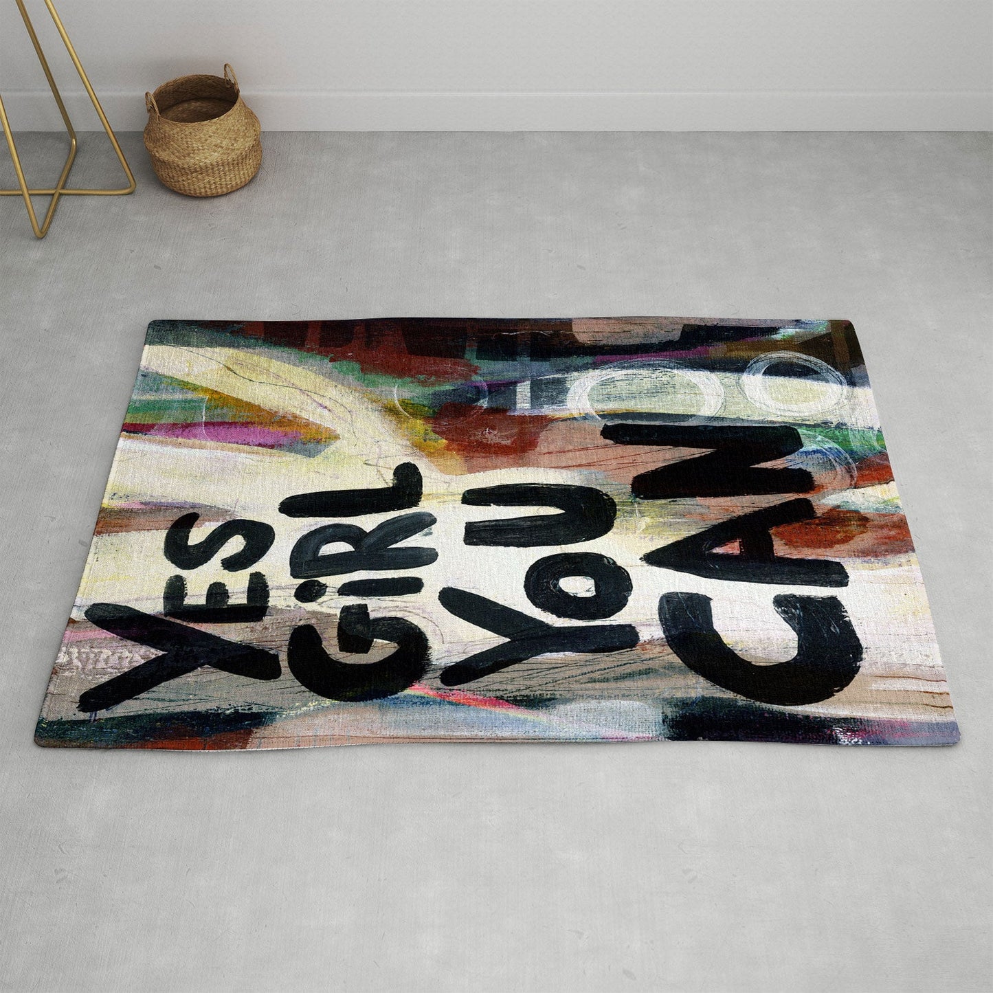 Sophia Buddenhagen Yes Girl You Can Area Rug