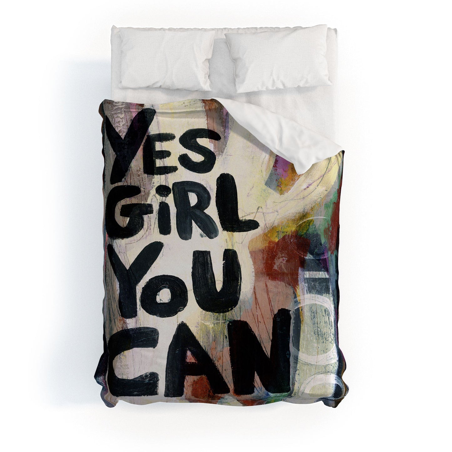 Sophia Buddenhagen Yes Girl You Can Duvet Cover