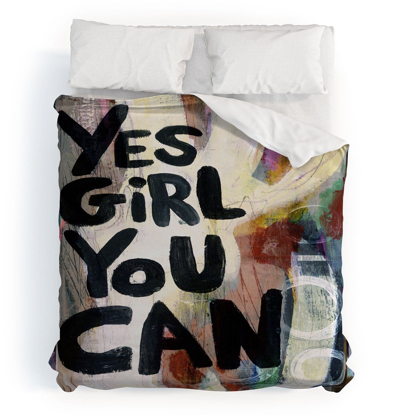 Sophia Buddenhagen Yes Girl You Can Duvet Cover