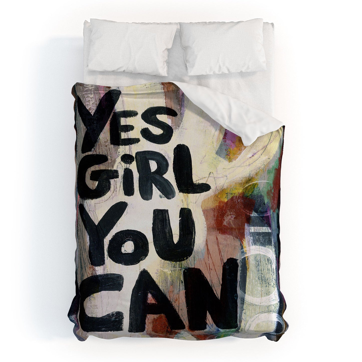 Sophia Buddenhagen Yes Girl You Can Duvet Cover