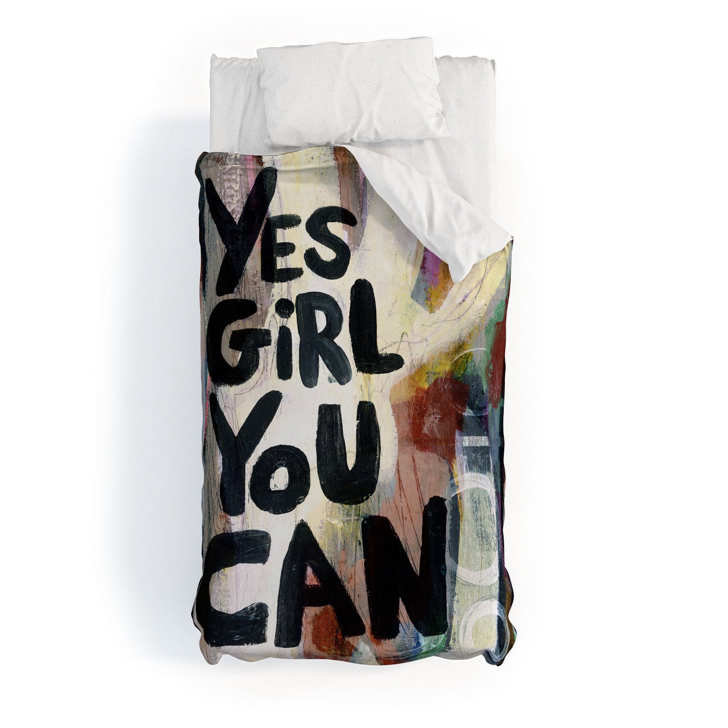 Sophia Buddenhagen Yes Girl You Can Duvet Cover