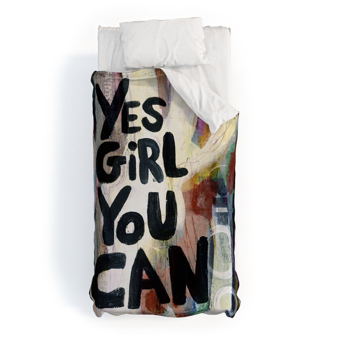 Sophia Buddenhagen Yes Girl You Can Duvet Cover