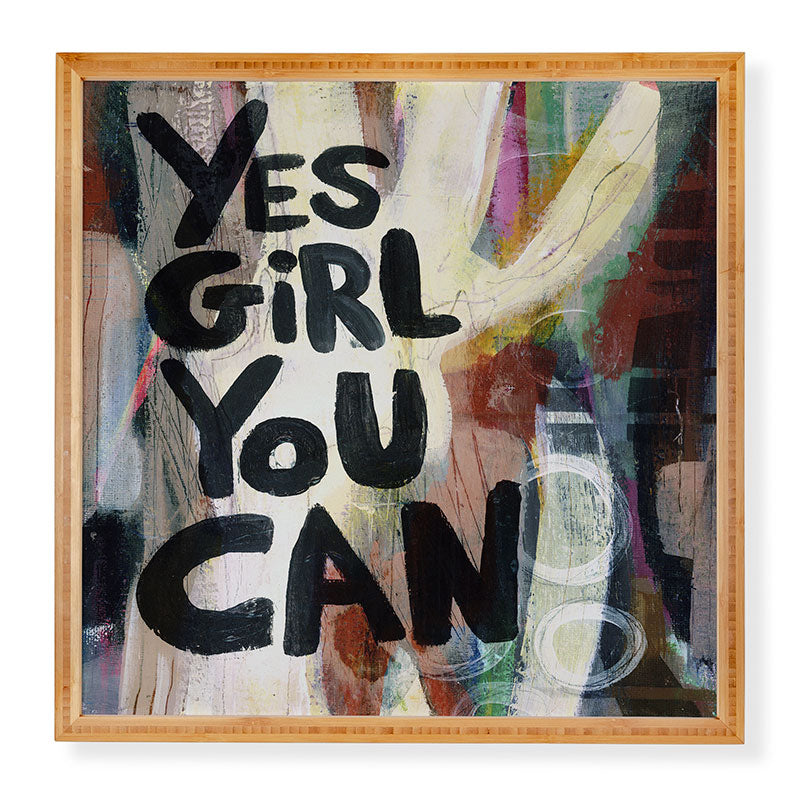 Sophia Buddenhagen Yes Girl You Can Framed Wall Art