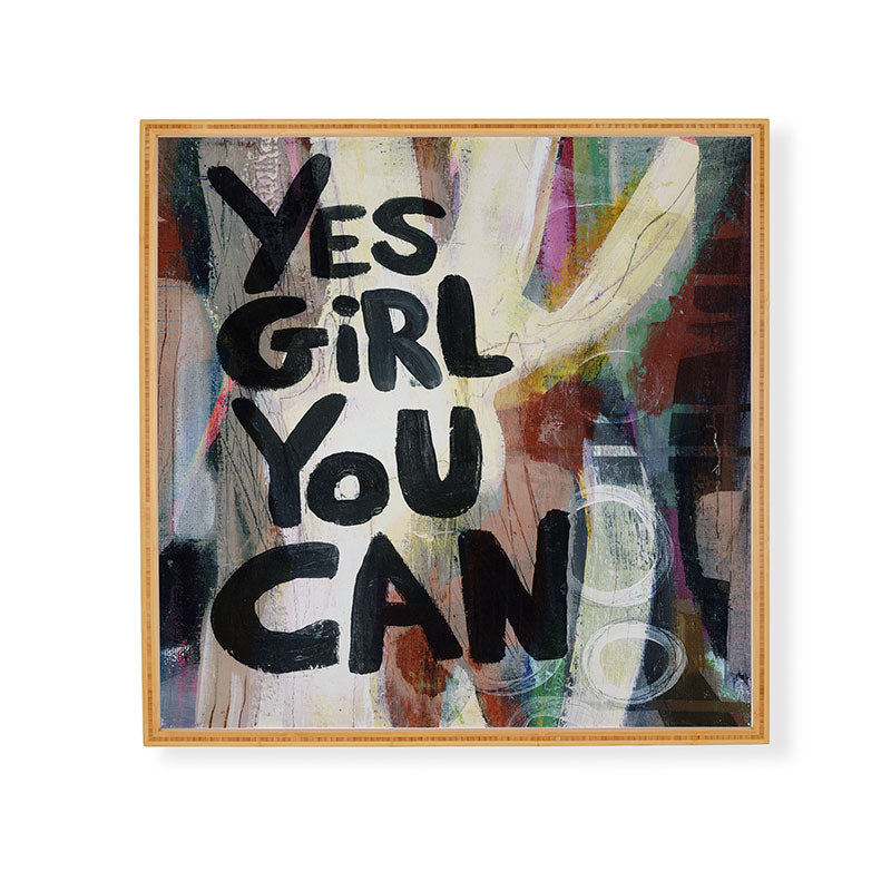 Sophia Buddenhagen Yes Girl You Can Framed Wall Art