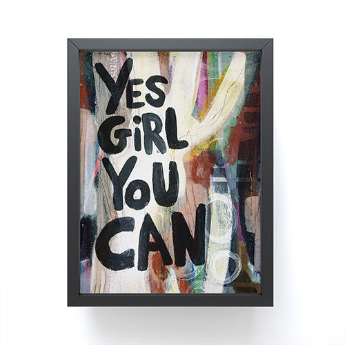 Sophia Buddenhagen Yes Girl You Can Framed Mini Art Print