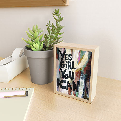 Sophia Buddenhagen Yes Girl You Can Framed Mini Art Print