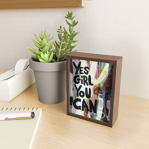 Sophia Buddenhagen Yes Girl You Can Framed Mini Art Print