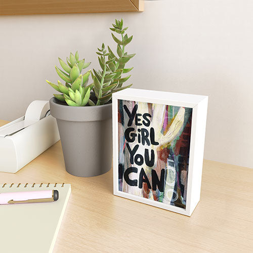 Sophia Buddenhagen Yes Girl You Can Framed Mini Art Print