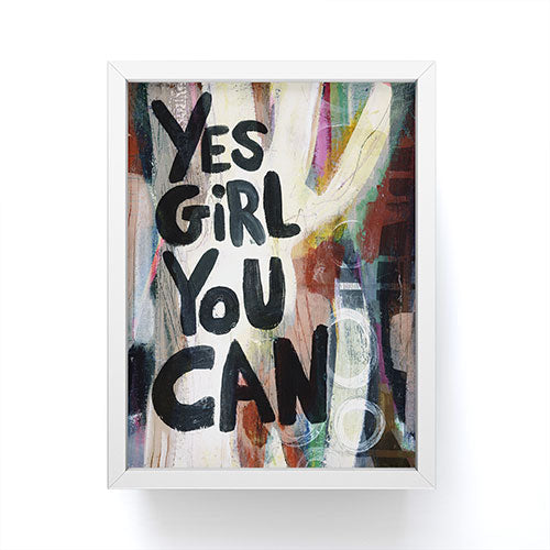 Sophia Buddenhagen Yes Girl You Can Framed Mini Art Print