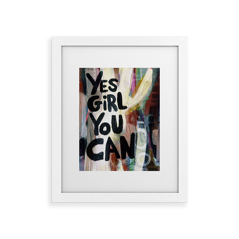 Sophia Buddenhagen Yes Girl You Can Framed Art Print