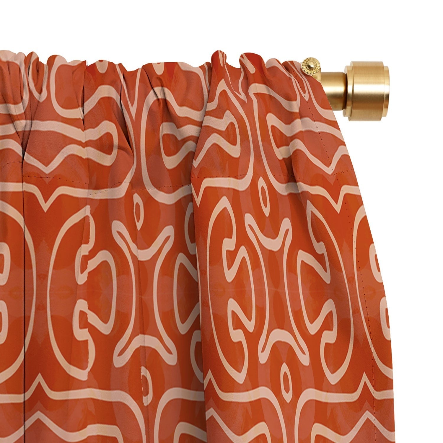 Mirimo Venexiana Burnt Orange Blackout Window Curtain