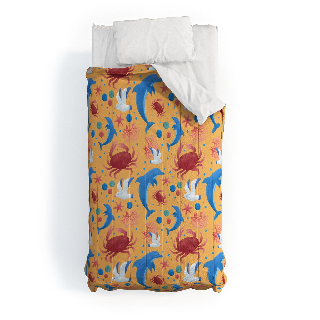 Seta Zakian Sailing Sealife yellow Comforter
