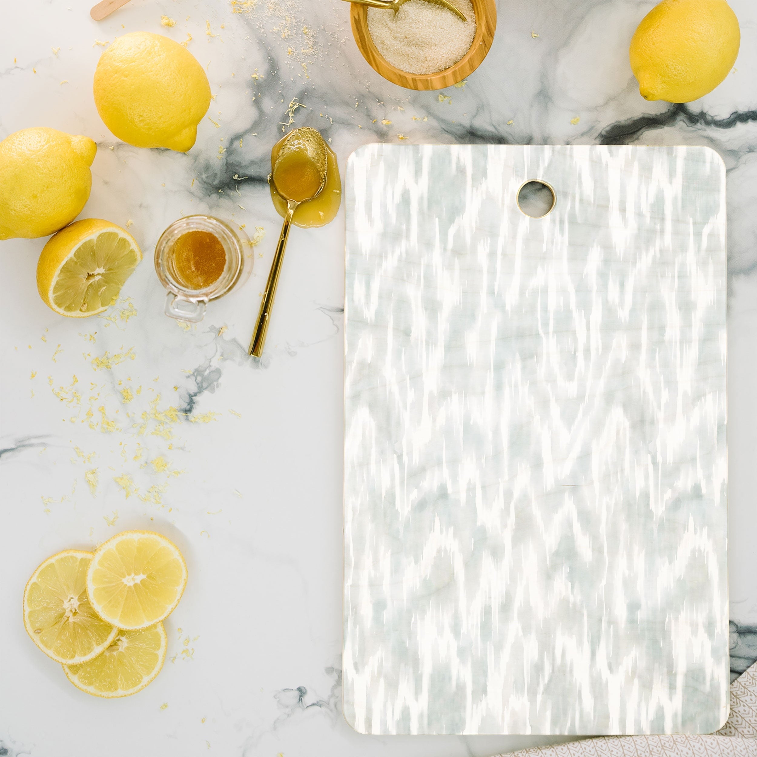 Jacqueline Maldonado Watercolor Wood Grain Cutting Board Rectangle