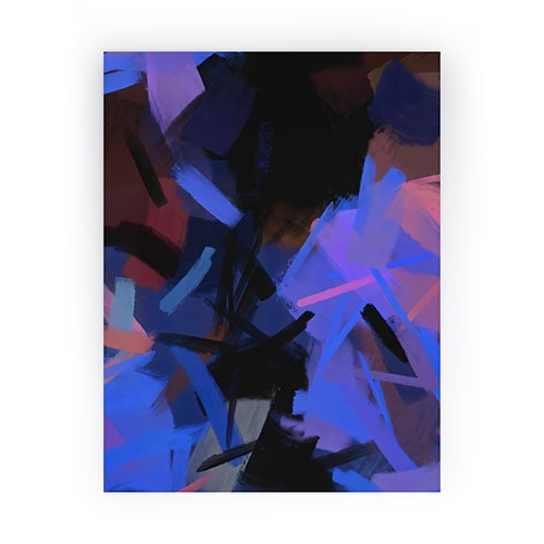 83 Oranges Midnight Sparks Mini Art Print