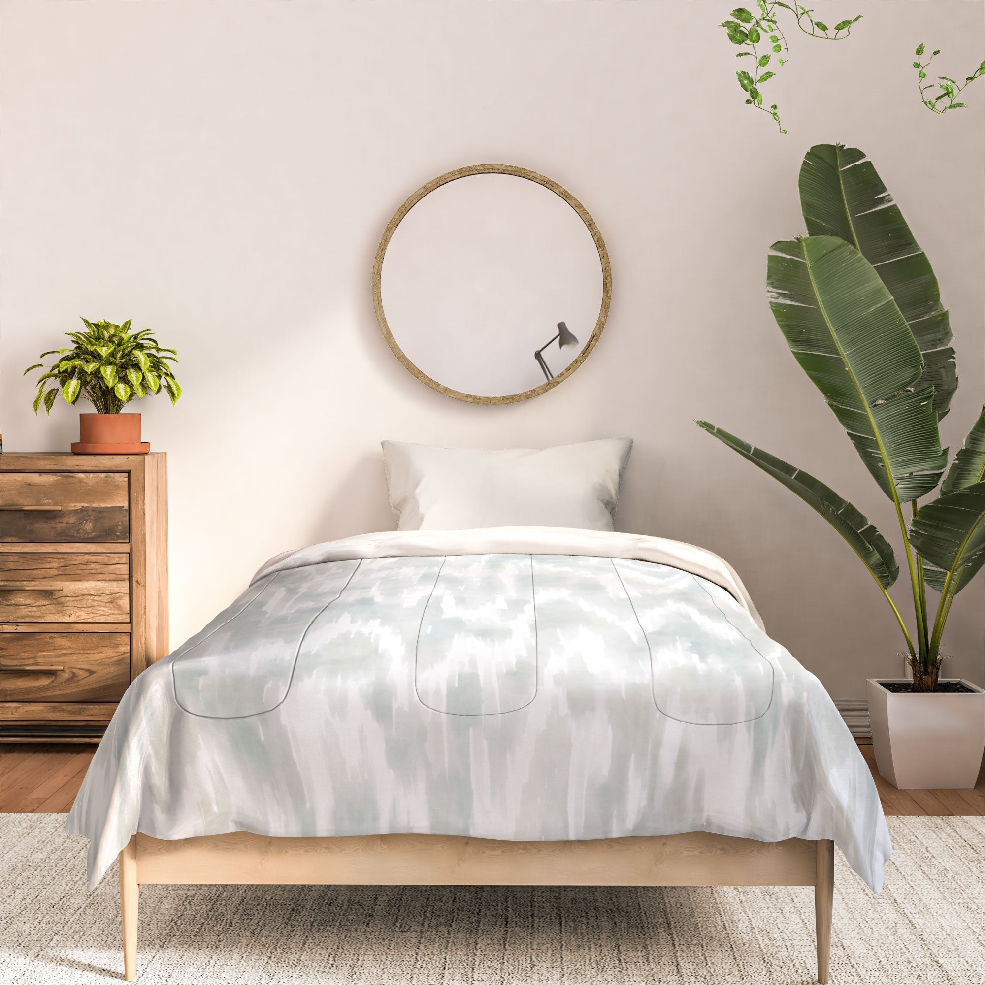 Jacqueline Maldonado Watercolor Wood Grain Comforter