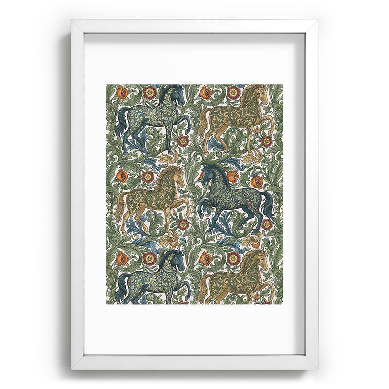 Marta Barragan Camarasa Renaissance Horse Garden Recessed Framing Rectangle