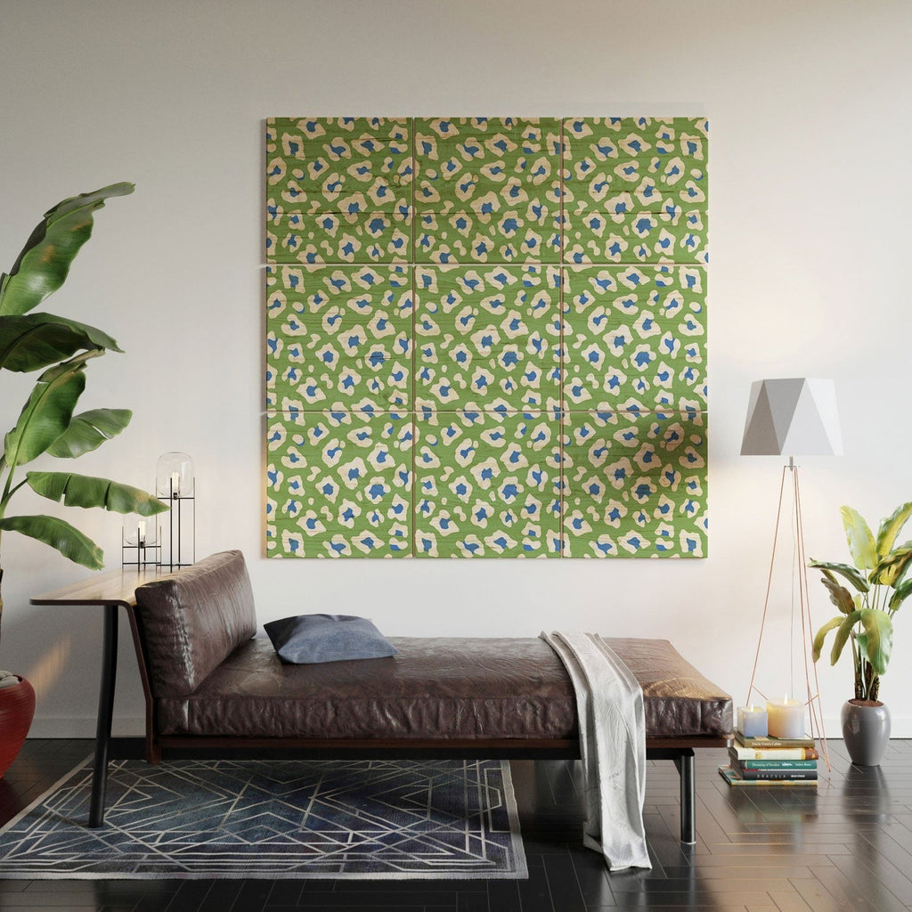 Avenie BR Cheetah Print Wood Wall Mural