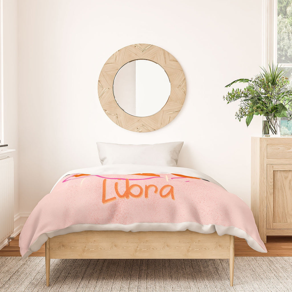 Little Om Zodiac Signs Libra Duvet Cover