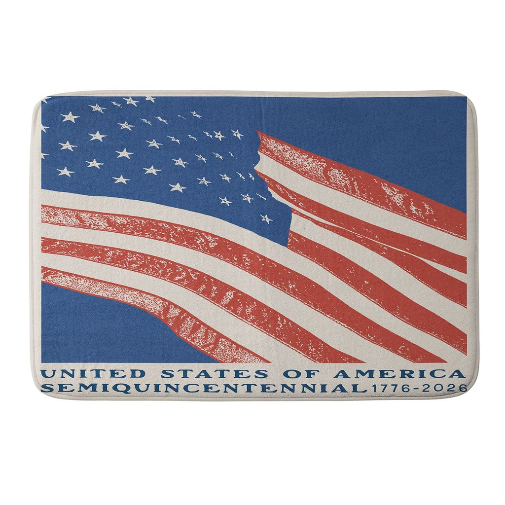 DENY Designs Stars n Stripes Semiquincentennial Memory Foam Bath Mat