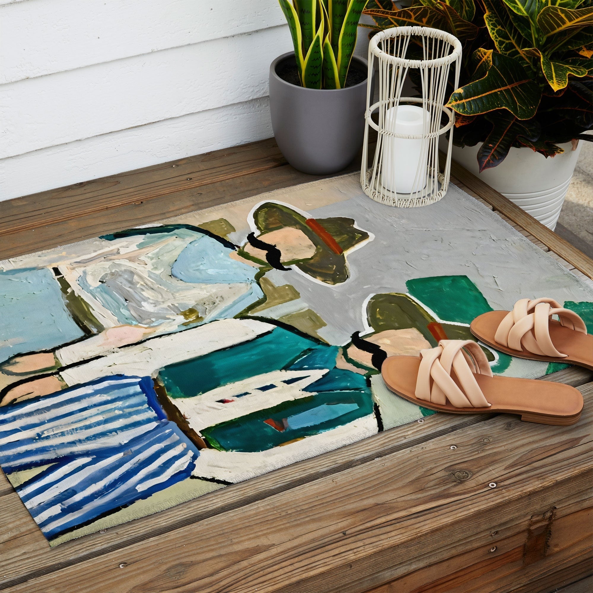 83 Oranges Side By Side Cowboy Edition Outdoor Rug