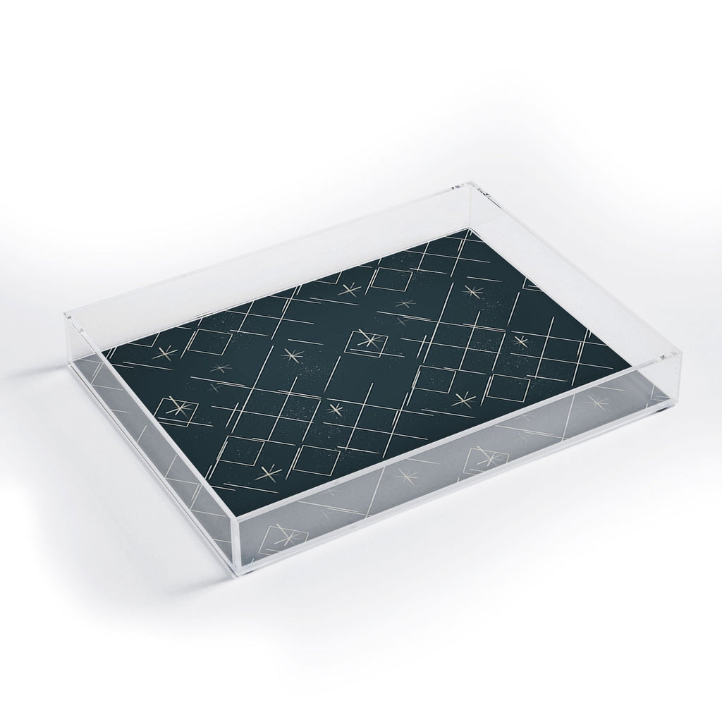 Little Om Starry Web navy Acrylic Tray