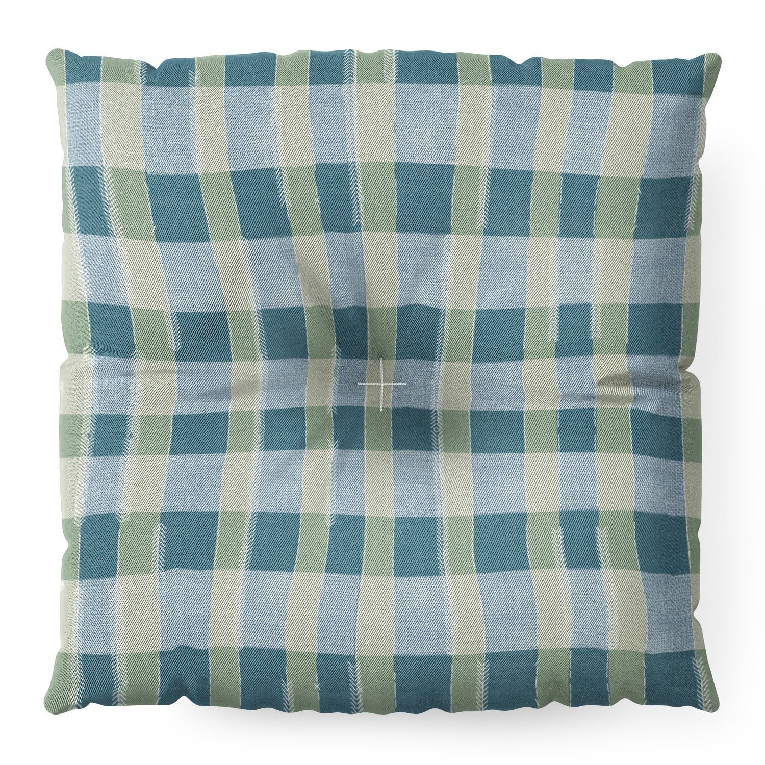 Marta Barragan Camarasa Country Style Checks Floor Pillow Square