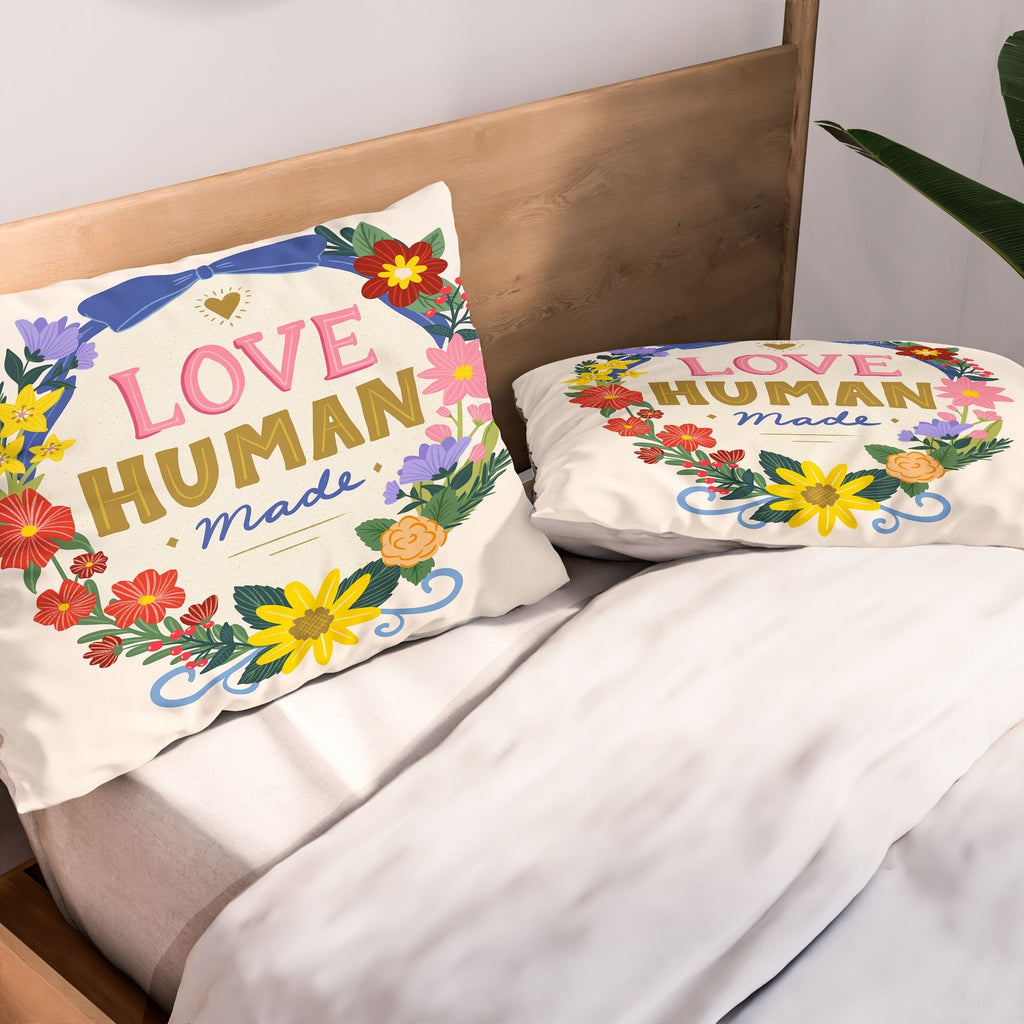 Design by Spark Love Human Made Floral Wreath Pillow Shams
