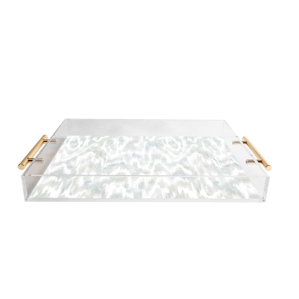Jacqueline Maldonado Watercolor Wood Grain Acrylic Tray