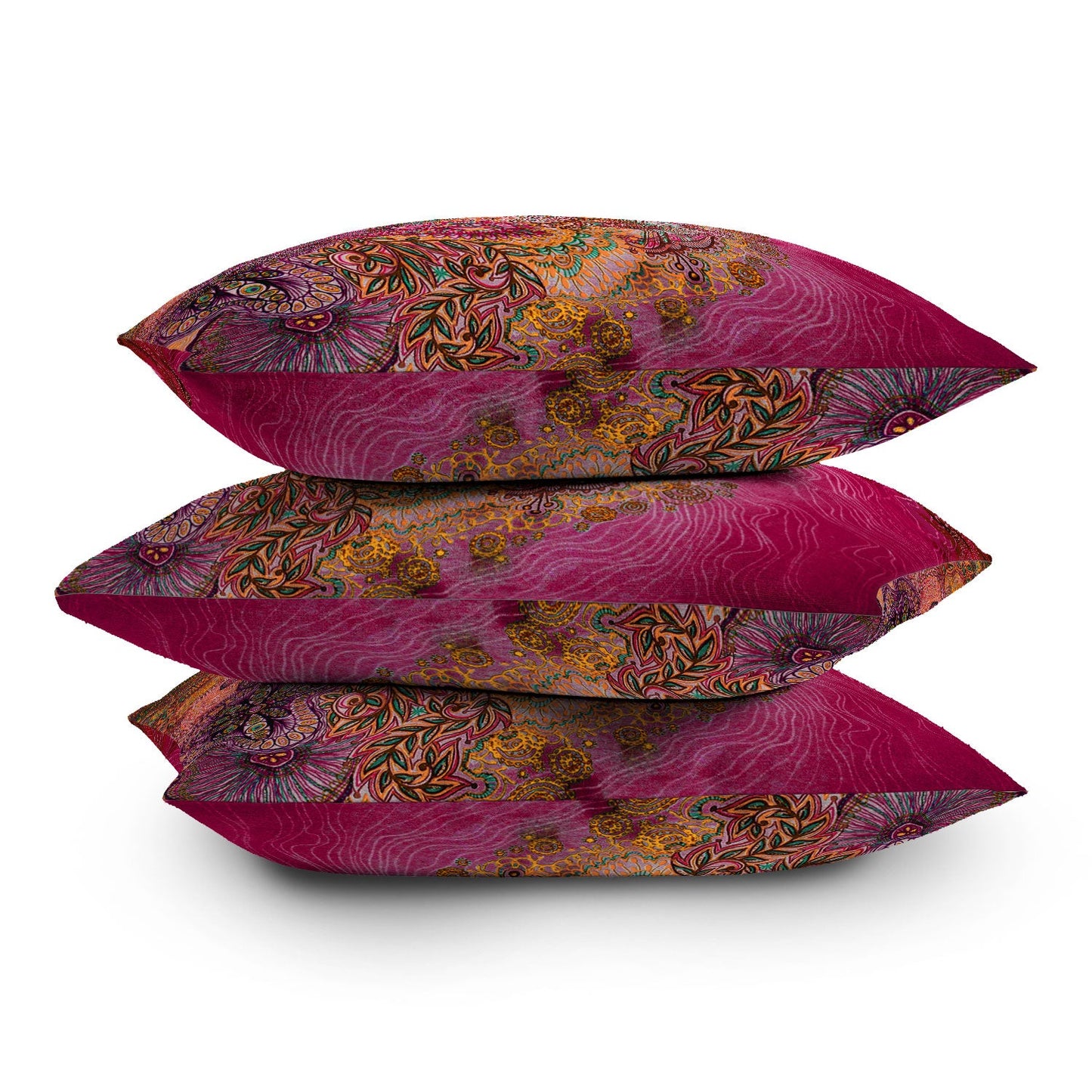 Stephanie Corfee Flourish Berry Throw Pillow