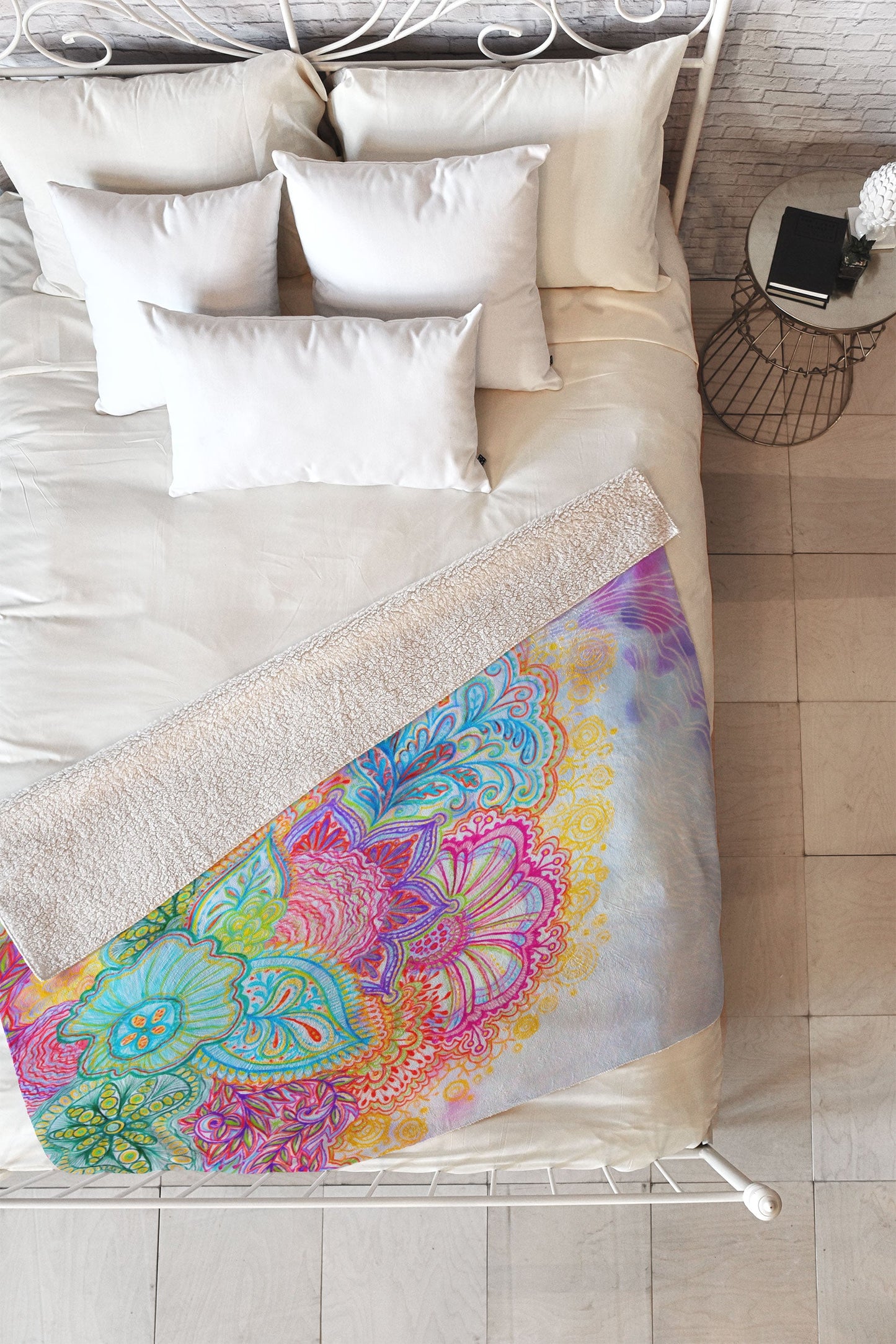 Stephanie Corfee Flourish Fleece Throw Blanket