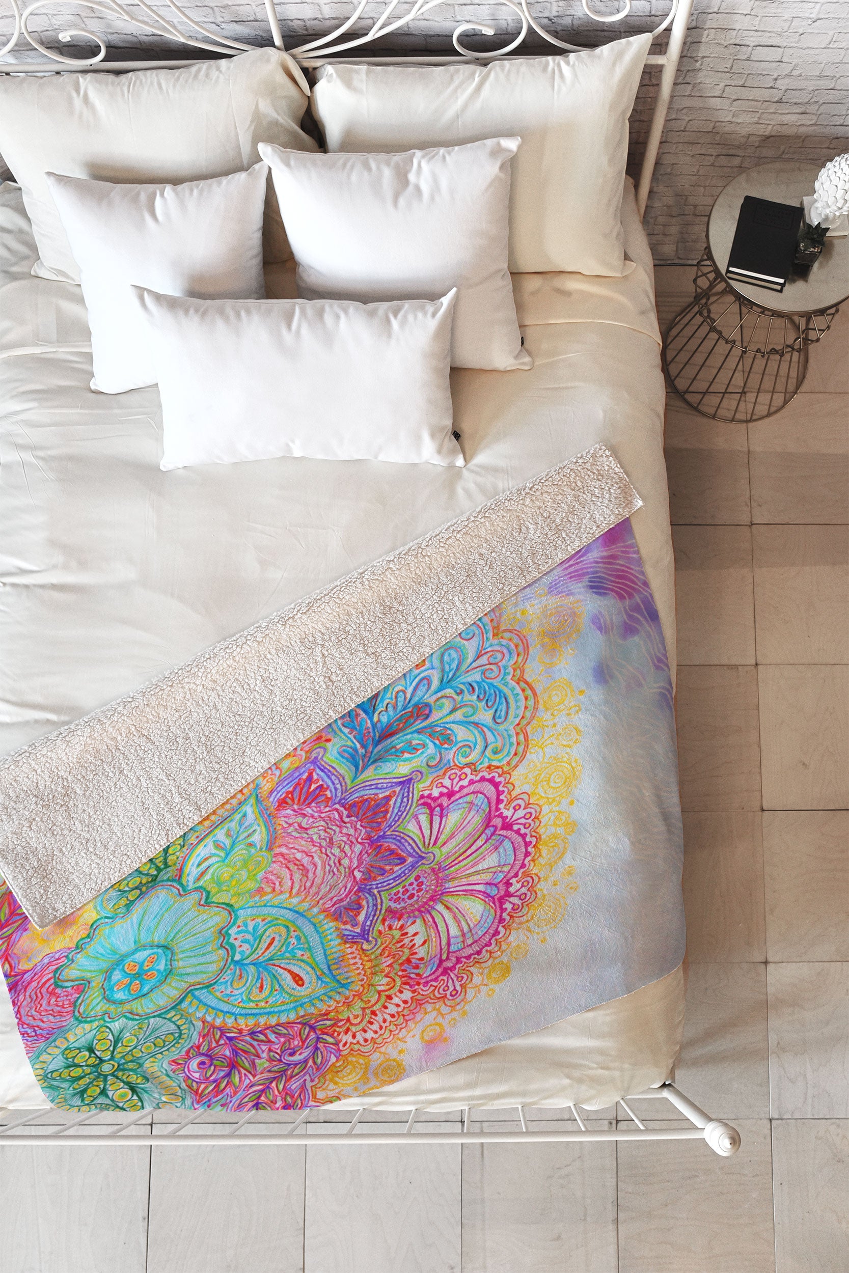 Stephanie Corfee Flourish Fleece Throw Blanket