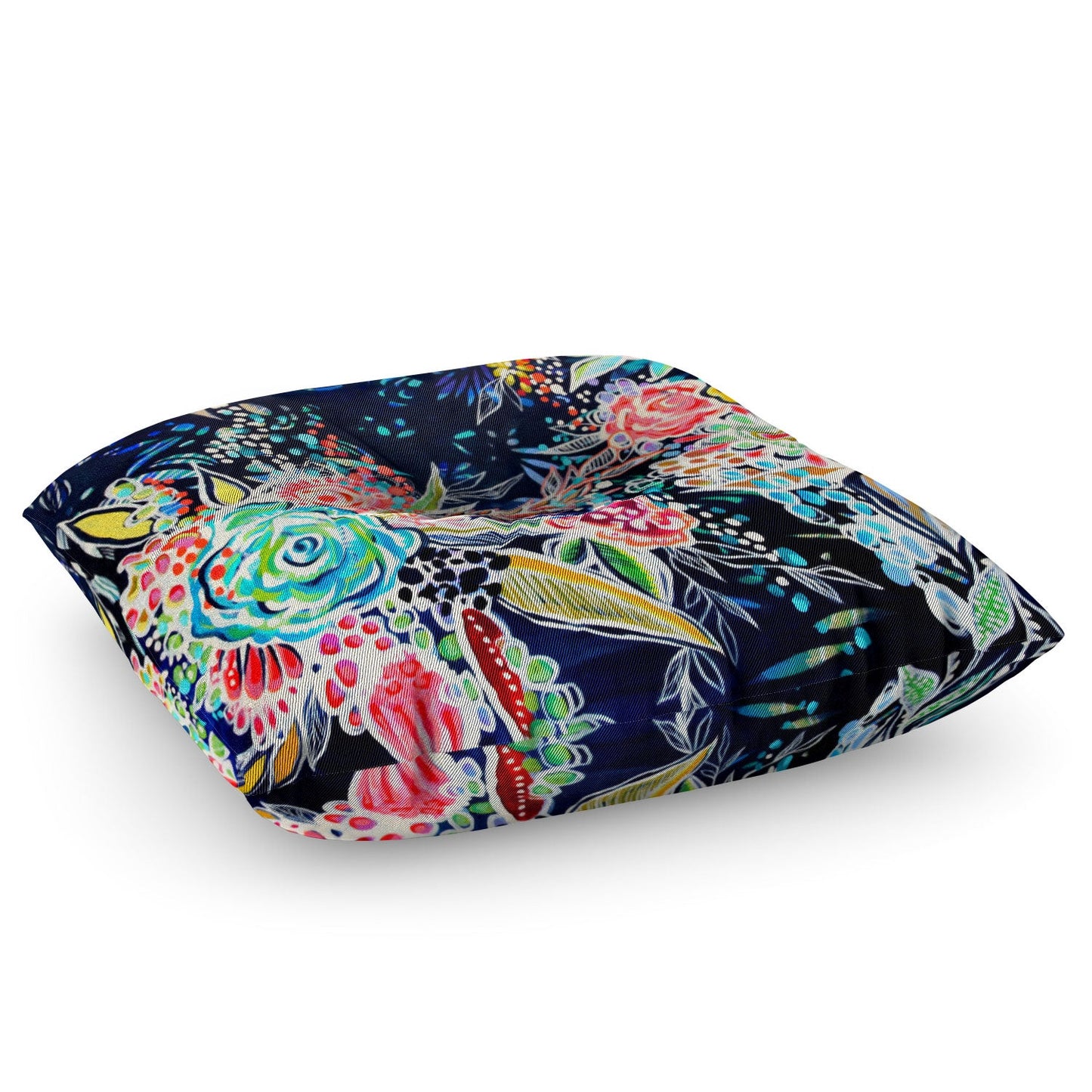 Stephanie Corfee Night Bloomers Floor Pillow Square