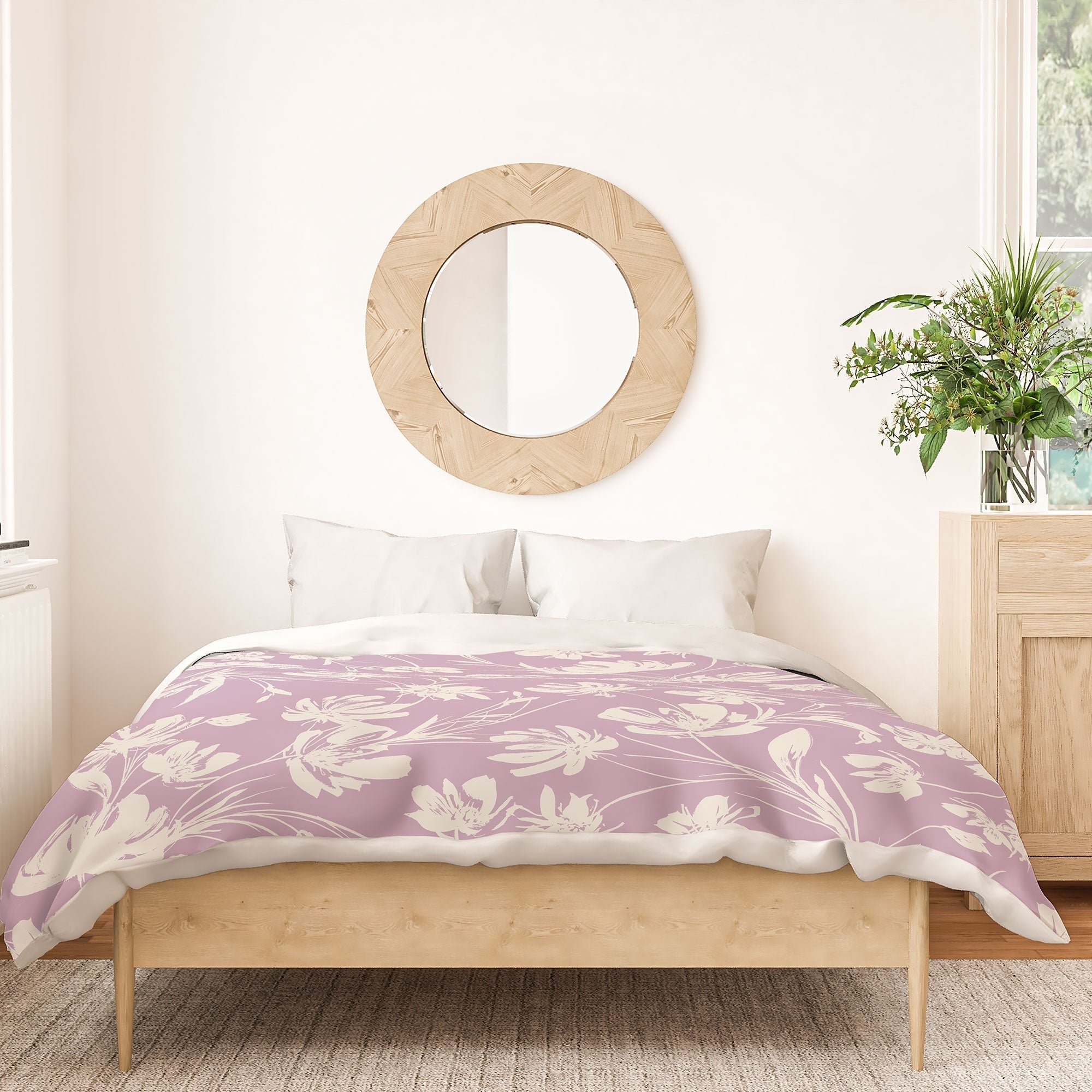 Gabriela Fuente Martine Lilac Duvet Cover