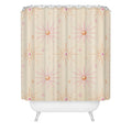 Little Om Pattern Little Moon cream Shower Curtain