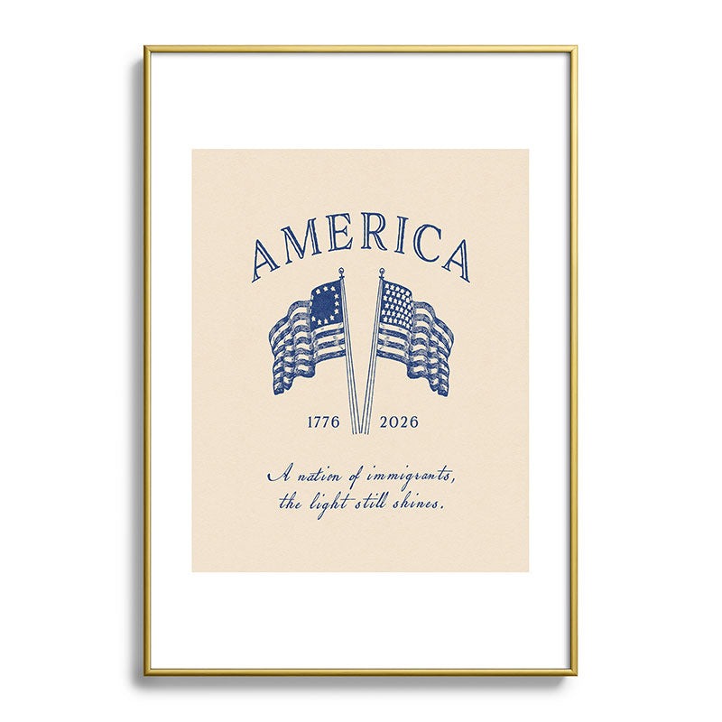 DENY Designs America250 Metal Framed Art Print