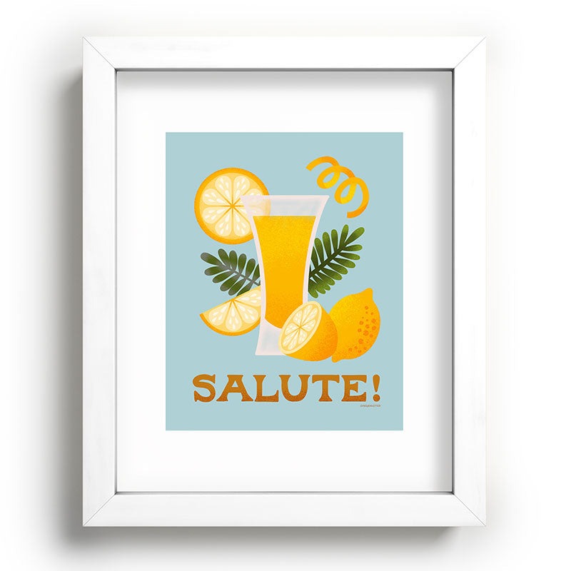 Jessica Molina Limoncello Cocktail Recessed Framing Rectangle