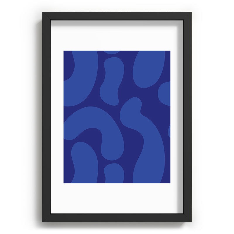 Camilla Foss Blue Pebble Recessed Framing Rectangle