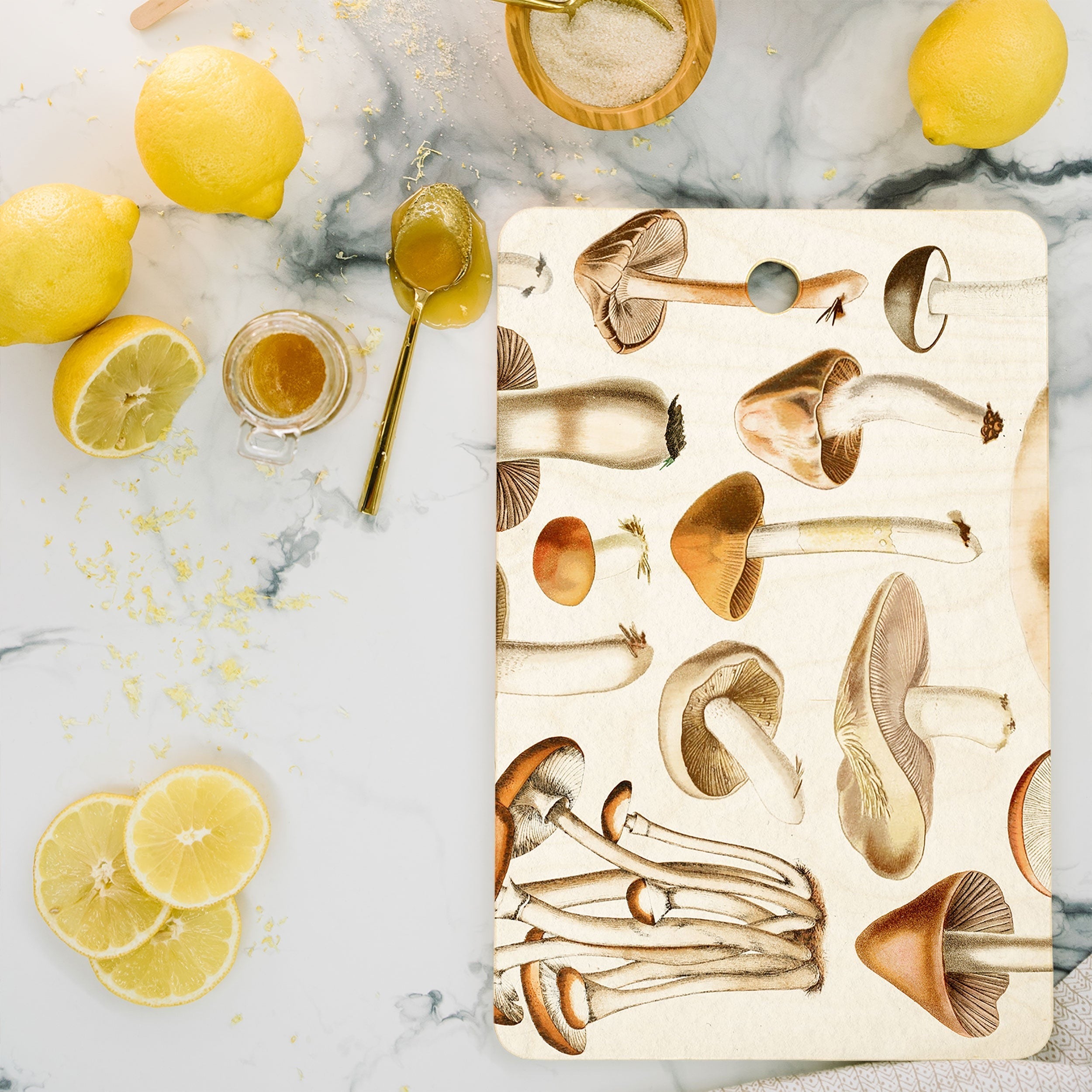 Gal Design Mushrooms Collection Cutting Board Rectangle