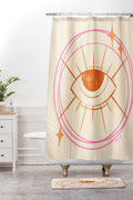 Little Om Celestial Eye cream Shower Curtain And Mat