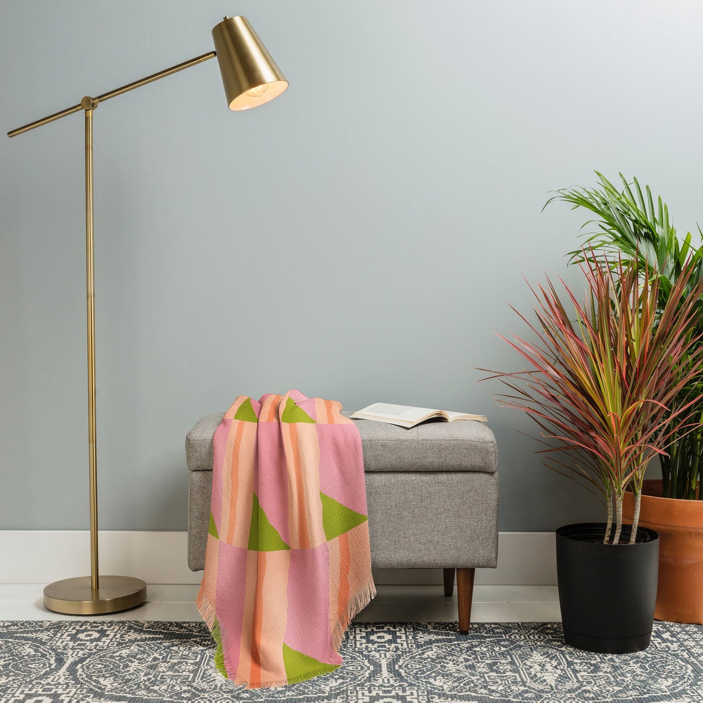 SunshineCanteen Pink Hour Throw Blanket