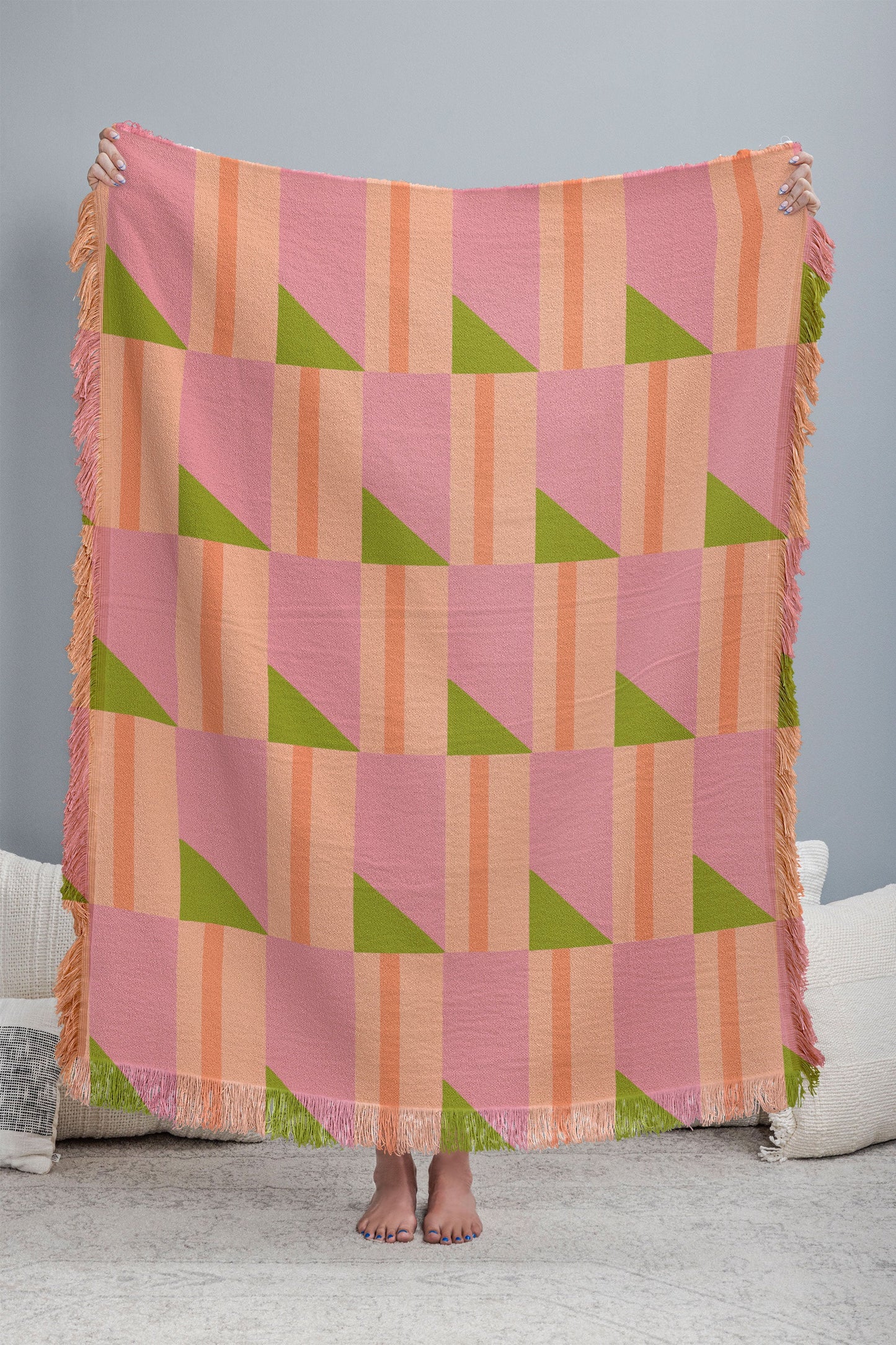 SunshineCanteen Pink Hour Throw Blanket