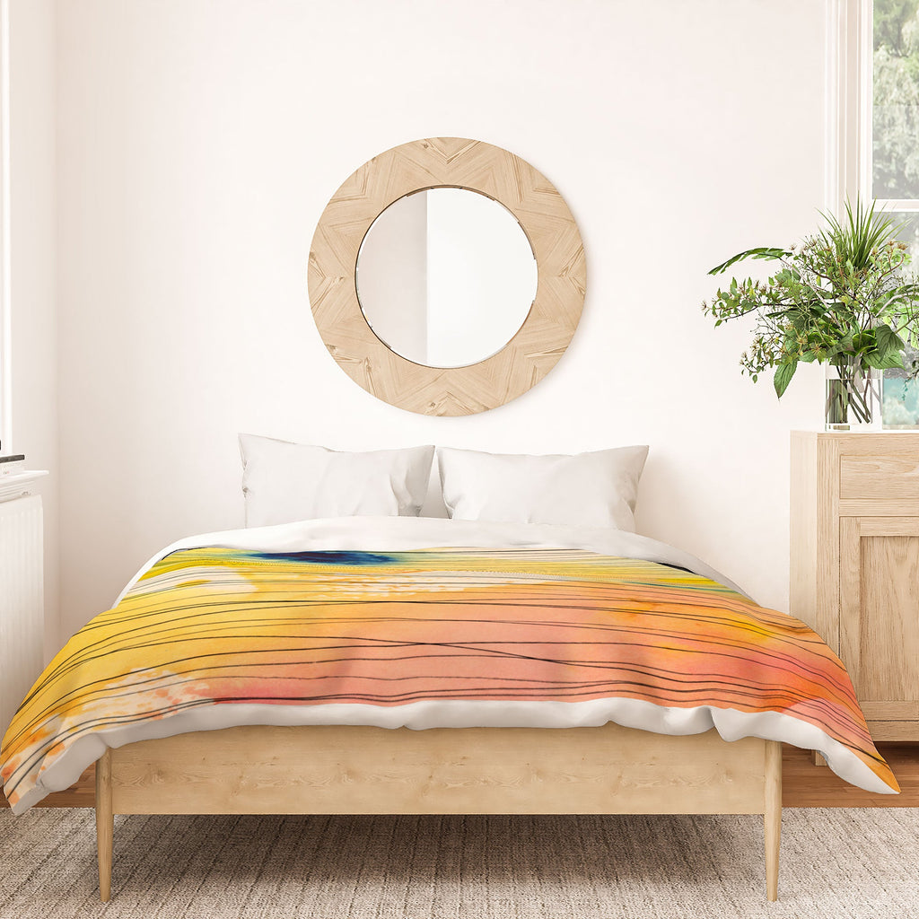Susanne Kasielke Stripy Collage Duvet Cover