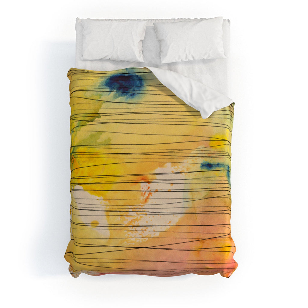 Susanne Kasielke Stripy Collage Duvet Cover