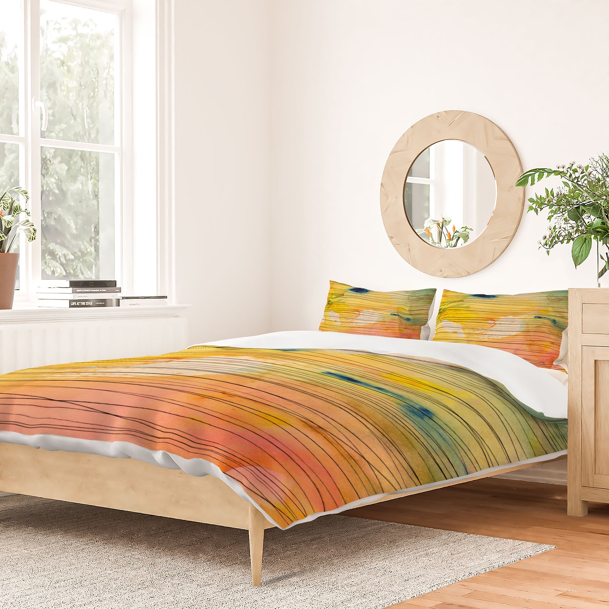 Susanne Kasielke Stripy Collage Duvet Cover