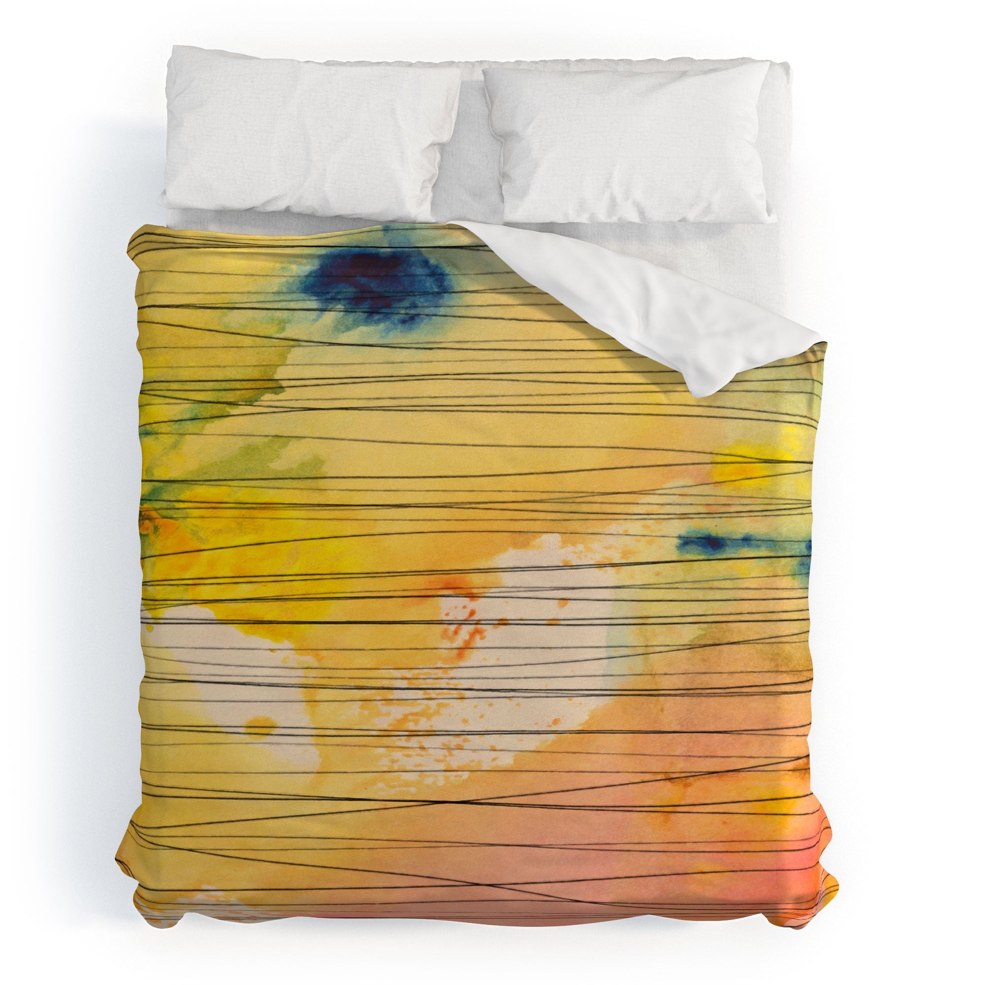 Susanne Kasielke Stripy Collage Duvet Cover